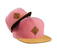 Soulbuddy Cap Herren Cap Kinder - 2er-Set Familien Outfit Set - Vatertagsgeschenk für Papa - Geschenke zum Vatertag - Papa Geschenk - Hellrot - One Size und Kids L