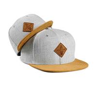 Soulbuddy Cap Herren Cap Kinder - 2er-Set Familien Outfit Set - Vatertagsgeschenk für Papa - Geschenke zum Vatertag - Papa Geschenk - Hellgrau - One Size und Kids M