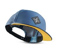 Soulbuddy Performance Cap Herren & Damen - Sportcap atmungsaktiv - Running Cappy - Basecap Männer - Baseball Kappe - Sportkappe - Ultra-Leicht - Wasserabweisend - One Size - Unisex - Blue -Yellow