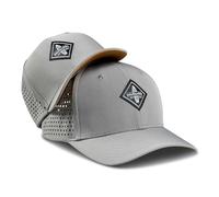 Soulbuddy Snapback Cap Sports Cap - 2er-Set Familien Outfit Set - Cape Herren - Kappe Damen - Cappy Kinder - Atmungsaktiv - Schnelltrocknend - Light Grey - One Size und Kids L