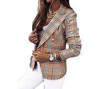 Soulolo Damen Blazer Cardigan Female Freizeit Business Jacke Elegant Blazer Lang Anzugjacke Casual Basic Blazer Blazer für Damen Businessjacke Mantel Coat