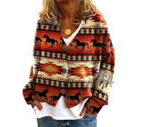 Soulolo Damen Cardigan V-Ausschnitt Damen Strickjacke mit Knöpfen Strickmantel Jacke Herbst Winter Strickpullover Lässige Mantel Top Lose