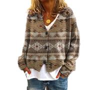Soulolo Damen Cardigan V-Ausschnitt Damen Strickjacke mit Knöpfen Strickmantel Jacke Herbst Winter Strickpullover Lässige Mantel Top Lose
