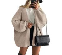 Soulolo Damen Strickjacke Langarm Oversize Cardigan Open Front Strickcardigan Outwear Winterjacke Leichte Strickmantel Casual Herbst Winter Jacke Sweater Top