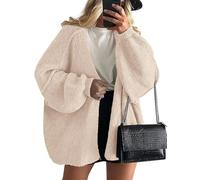 Soulolo Damen Strickjacke Langarm Oversize Cardigan Open Front Strickcardigan Outwear Winterjacke Leichte Strickmantel Casual Herbst Winter Jacke Sweater Top