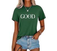 Soulolo Tshirt Damen Sommer Rundhals Female Tops Casual Oberteile Kurzarm Bluse Baumwolle Slim Fit T-Shirt Tee Tops