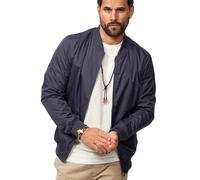 Soulstar Herren Blouson-Jacke leichte Übergangsjacke Dünne Bomberjacke mit Baseball Stehkragen Men's Jacket für Männer S2N_VESTE-Navy-S