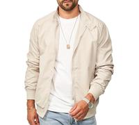 Soulstar Herren Blousonjacke als leichte Harrington-Jacke - Dünne Bomberjacke mit Stehkragen als Übergangsjacke für Männer - Men's Jacket S2_HAYES 50-Stone-S