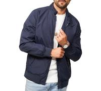Soulstar Herren Blousonjacke als leichte Harrington-Jacke - Dünne Bomberjacke mit Stehkragen als Übergangsjacke für Männer - Men's Jacket S2_HAYES 50-Navy-L