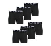 Soulstar Herren Boxershorts 3er Pack Basic Unterhosen S2_Boxer_6er-2Black_2Black_2Black-M