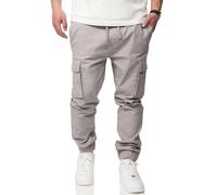 Soulstar Herren Cargohose - Jogger Jeans-Hose mit Seitentaschen - Chinohose mit Elastischem Bund - Freizeithose für Männer