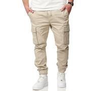 Soulstar Herren Cargohose - Jogger Jeans-Hose mit Seitentaschen - Chinohose mit Elastischem Bund - Freizeithose für Männer