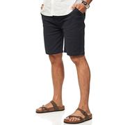 Soulstar Herren Chinoshorts Kurze Hose mit Stretch incl. Canvas-Gürtel - Bermuda Sommershorts für Männer - Elastische Shorts im Regular-Fit S2_Chino 25-Navy-W32