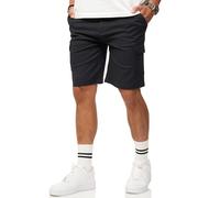 Soulstar Herren Kurze Hose Cargoshorts mit Stretch - Bermuda Sommershorts für Männer - Elastische Chinoshorts im Regular-Fit S2_GIDLEY-Navy-W34