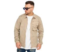 Soulstar Herren Overshirt Hemd Freizeithemd Übergangsjacke Langarmhemd Übergangs-Hemd S2_FARNHAM-Taupe-L