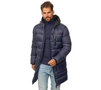 Soulstar Herren Parka Winterjacke als Langer Steppmantel mit Kapuze - Winterparka als Puffermantel - Wintermantel für Männer S2_AG05-Navy-S