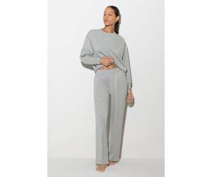 Soulwear Hose lang | mit Bügelfalte | Pure Softness silver grey melange XS