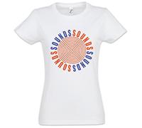 Sounds Cobain Damen Girlie T-Shirt - Kurt Cobain DJ MC Disco Disc Audio Grunge Bar Keeper Party Größen XS - 2XL