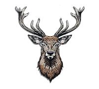 Sourcemall Aufnäher zum Aufbügeln oder Aufnähen, bestickter Aufnäher für Kleidung, Jacken, Jeans, Rucksäcke, Hüte, Kunsthandwerk zum Nähen (Hirsch)