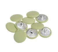sourcing map 10 Stück 23 mm Knöpfe Hellgrün mit Stoffüberzug, Vintage Stoffknöpfe Bezogen Nähknöpfe Runde Retro Bastelknöpfe Metallschaft für Mantel Strickjacke Anzüge Kleider Blusen