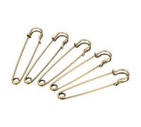 sourcing map 10 Stück Sicherheitsnadeln 10cm Groß Safety Pins Metall-Sicherheitsnadeln für Decken Röcke Handwerk Brosche Herstellung Bronze Ton