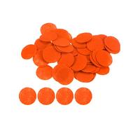 sourcing map 100 Stück Runde Bastelfilz 20mm, Filzkreise Handwerk Filz Pads Vliesstoff Filzkissen für Nähen, DIY Projekt, Bastelarbeiten, Handwerk, Decoration (Orange)