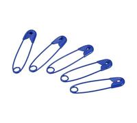 sourcing map 100 Stück Sicherheitsnadeln 0.98 Zoll Kleine Metall Nähstifte für Decken Röcke Handwerk Brosche Herstellung Blau