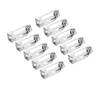 sourcing map 100 Stück Sicherheitsstangen Stifte Broschennadeln Sicherheitsnadeln Anstecknadeln zum Basteln 15mm für Ausweise Namenskarten Tags DIY Schmuck Handwerk Silber Ton