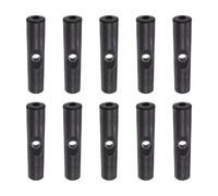 sourcing map 10Stk Regenschirm Anschluss Kopf Perlen 2mm Loch Durchmesser 24mm Länge PP Plastik Regenschirm Komponenten für Klappbar Regenschirm Abdeckung Teile Schwarz