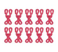 sourcing map 12 Stück BH Haken BH Verlängerung 2 Haken Hosenverschluss, 23mm Nähzubehör Ösen zum Annähen Polyester Abgedeckt Closure für Clothing Bra Trousers Skirt DIY Craft, Rosarot