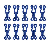 sourcing map 12 Stück BH Haken BH Verlängerung 2 Haken Hosenverschluss, 27mm Nähzubehör Ösen zum Annähen Polyester Abgedeckt Closure für Clothing Bra Trousers Skirt DIY Craft, Saphir