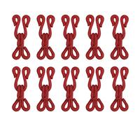 sourcing map 12 Stück BH Haken BH Verlängerung 2 Haken Hosenverschluss, 27mm Nähzubehör Ösen zum Annähen Polyester Abgedeckt Closure für Clothing Bra Trousers Skirt DIY Craft, Weinrot