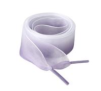 sourcing map 2,5 cm breite flache Farbverlauf Organza Schnürsenkel Violett Weiß 120cm