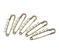 sourcing map 20 Stück Sicherheitsnadeln 2.24 Zoll Große Nähnadeln aus Metall für Decken Röcke Basteln Broschen Herstellung Bronze Ton