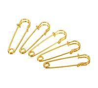 sourcing map 20 Stück Sicherheitsnadeln 5cm Groß Safety Pins Metall-Sicherheitsnadeln für Decken Röcke Handwerk Brosche Herstellung Goldton
