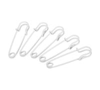 sourcing map 20 Stück Sicherheitsnadeln 6.3cm Groß Safety Pins Metall-Sicherheitsnadeln für Decken Röcke Handwerk Brosche Herstellung Weiß