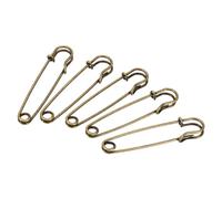 sourcing map 20 Stück Sicherheitsnadeln 7.5cm Groß Safety Pins Metall-Sicherheitsnadeln für Decken Röcke Handwerk Brosche Herstellung Bronze Ton