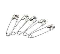 sourcing map 2000 Stück Sicherheitsnadeln 22mm/0.87 Zoll Metall Nähnadeln für Decken Basteln Broschenherstellung Silber Ton