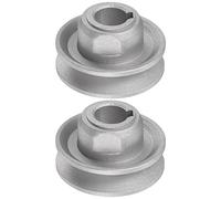 sourcing map 2Stk Industriell Nähen Maschine Kupplung Motor Umlenkrolle 15mm Innen 50mm Außendurchmesser Aluminum Elektrisch Übertragung Rad Umlenkrolle