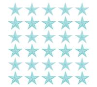 sourcing map 30 Stück Flicken zum aufbügeln 5 Sterne Eisen auf Patches Bügelflicken Patches Gestickte Nähpatches Mini Stickerei Aufnäher für Kleidung Reparatur Rucksack Dekoration Dunkelblau