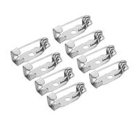 sourcing map 50 Stück Sicherheitsstangen Stifte Broschennadeln Sicherheitsnadeln Anstecknadeln zum Basteln 15mm für Ausweise Namenskarten Tags DIY Schmuck Handwerk Silber Ton