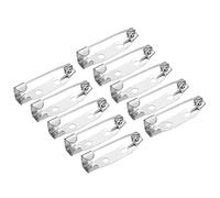 sourcing map 50 Stück Sicherheitsstangen Stifte Broschennadeln Sicherheitsnadeln Anstecknadeln zum Basteln 25mm für Ausweise Namenskarten Tags DIY Schmuck Handwerk Silber Ton