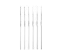 Sourcing Map 6 Stück Häkelnadel Set - Edelstahl Tunesische Häkelnadeln 0,85mm - Lange Stricknadeln für Anfänger DIY Bastelgarn