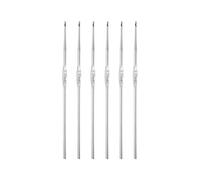 Sourcing Map 6 Stück Häkelnadel Set - Edelstahl Tunesische Häkelnadeln 0,9mm - Lange Stricknadeln für Anfänger DIY Bastelgarn