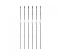 Sourcing Map 6 Stück Häkelnadel Set - Edelstahl Tunesische Häkelnadeln 1,25mm - Lange Stricknadeln für Anfänger DIY Bastelgarn