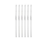 Sourcing Map 6 Stück Häkelnadel Set - Edelstahl Tunesische Häkelnadeln 1,5mm - Lange Stricknadeln für Anfänger DIY Bastelgarn