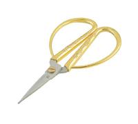 sourcing map Schneiderschere Stoffschere aus Edelstahl Handwerkzeug Geschnitzt Drachen mit Metallgriff Goldton