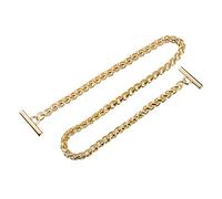 sourcing map Taschenkette Ersatz Taschengurte zum Wechseln Metall Kette Trageriemen Kettenriemen mit Knebelverschlüssen Schultergurt Zubehör für DIY Tasche Handtasche Geldbörse 90cm Golden