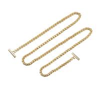 sourcing map Taschenkette Ersatz Taschengurte zum Wechseln Metall Kette Trageriemen Kettenriemen mit Knebelverschlüssen Schultergurt Zubehör für DIY Tasche Handtasche Geldbörse 130cm Golden