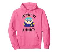 South Park Cartman Respect My Authority Pullover Hoodie, Unisex für Erwachsene, Leuchtendes Pink, M